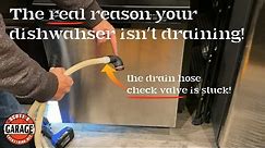 Dishwasher Not Draining? Check the Drain Hose Check Valve