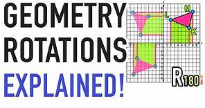 Geometry Rotations Explained (90, 180, 270, 360)