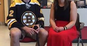 Boston Bruins - Live interview with David Backes in Boston