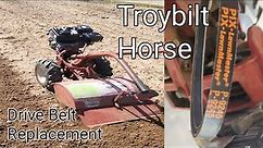 2 ways to change a drive belt on your Troybilt Horse Tiller