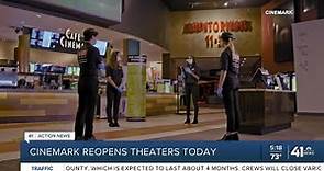 Cinemark reopens theaters Friday