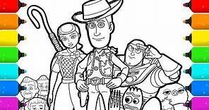 Toy Story 4 Coloring Page Drawing and Coloring
