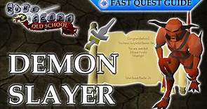 Demon Slayer Quest | OSRS Quick Guide