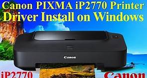 How to Install Canon PIXMA iP2770 driver l Canon PIXMA iP2770 l ION International