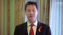 英国副首相克莱格2013年世界艾滋病日视频致辞