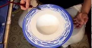 TUTORIAL decorazione di piatti in ceramica