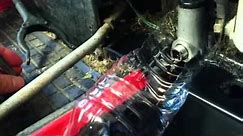 How to drain oil trick on Briggs and Stratton lawn tractor engine.