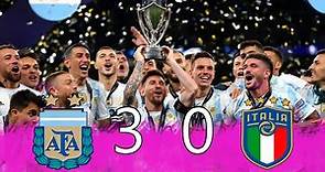 Argentina 3 vs Italia 0 - Finalissima 2022 - Partido Completo