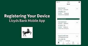 Lloyds Bank Mobile Banking app device registration guide