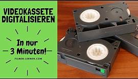 VHS Kassetten Digitalisieren | Videokassetten Einfach Selbst Digitalisieren! | Filmen-Lernen.com