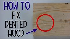 How to Fix Dented Wood
