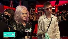 Cyndi Lauper and her son Dex at VMA Red Carpet 2021