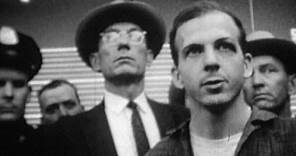 Lee Harvey Oswald speaks to the press