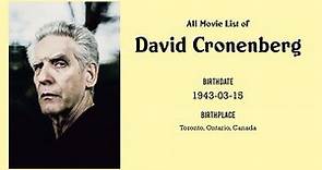 David Cronenberg Movies list David Cronenberg| Filmography of David Cronenberg