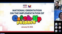 CATCH-UP FRIDAY NATIONAL ORIENTATION - Part1