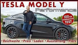 Tesla Model Y Performance - Wie sparsam ist das 534 PS Elektro SUV? | 100 km Verbrauch Test | 2023