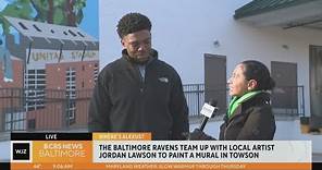 Where's Alexus? Learning about Jordan Lawson, the local artist behind a new Ravens mural