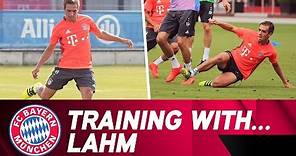 Training with Philipp Lahm | FC Bayern