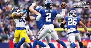 Tyrod Taylor talks about the Giants 26-25 loss to the Rams