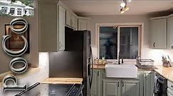 Transform an old, tired kitchen into a green kitchen (with custom wood countertops)