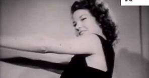 Vintage glamour girl workout 1940s