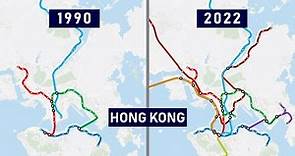 Evolution of the Hong Kong MTR 1910-2022 (animation)