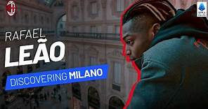 RAFA LEAO looks out from the Galleria del Corso of MILANO | Champions of #MadeInItaly