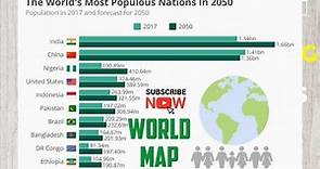 World's Most Populous Nations 2050, Future: Countries with Highest Population 2050