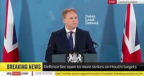 Defence Secretary Grant Shapps delivers a major speech on his vision for UK defence. He will opens the speech by saying that by the end of the Thatcher era, peace was spreading and threats were reducing