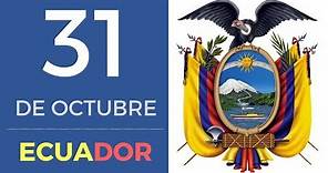 31 De Octubre Día Del Escudo De Ecuador