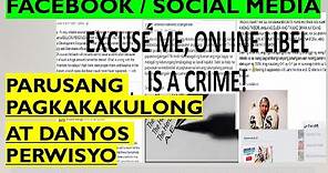 PANINIRANG PURI / LIBEL CASE PHILIPPINES / CYBER LIBEL / DEFAMATION (Revised Penal Code Philippines)