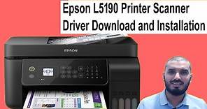 Epson L5190 Printer Scanner Driver Download and Installation Windows10
