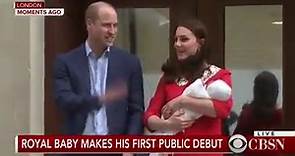 Royal Baby makes first public debut