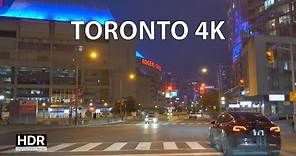 Driving Toronto 4K HDR - Night Drive - Ambient Drive TV