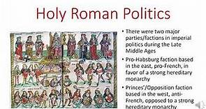 The Holy Roman Empire in the Late Middle Ages
