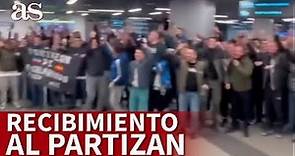 MADRID-PARTIZAN |El recibimiento al PARTIZAN en BELGRADO a las 6 de la mañana | Diario AS