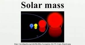 Solar mass