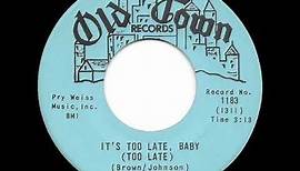 1965 HITS ARCHIVE: It’s Too Late, Baby (Too Late) - Arthur Prysock