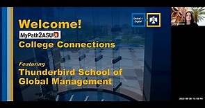 College Connections: Thunderbird School of Global Management 6-8-23