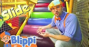 Blippi Visits Slides at an Indoor Playground! | Learn with Blippi | Educational Videos for Toddlers