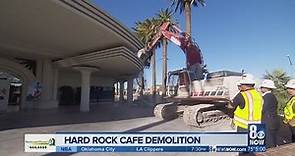Demolition of Hard Rock Cafe begins after 29 years in Las Vegas