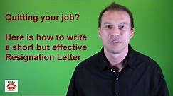 Quitting Your Job? How to Write a Resignation Letter