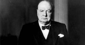 Biografia del estadista britanico Winston Churchill -British statesman Winston Churchill