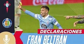 Beltrán: "El equipo está trabajando para cumplir el sueño que todos tenemos" | RC Celta