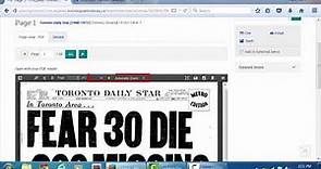 How to use the Toronto Star Digital Newspaper Archive for Historical Research
