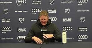 Jim Curtin speaks after winning the Eastern Conference Championship