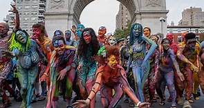 10 stunning photos from NYC's last naked bodypainting day