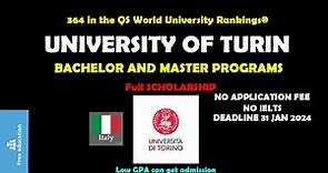 University of Turin | How to apply for University of Turin | Step by Step