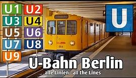 U-Bahn Berlin - alle Linien - all the Lines | BVG Berlin 2021
