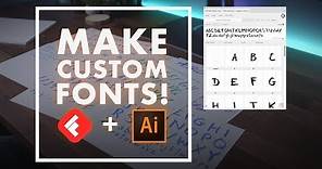 Make Custom Fonts in Adobe Illustrator with Fontself!